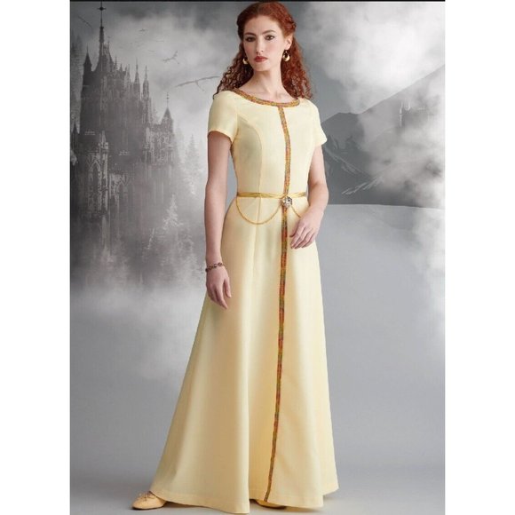 Simplicity Pattern 9812 Medieval Gown Cosplay Costume Festival Fair Sizes 6-14 - Picture 4 of 6